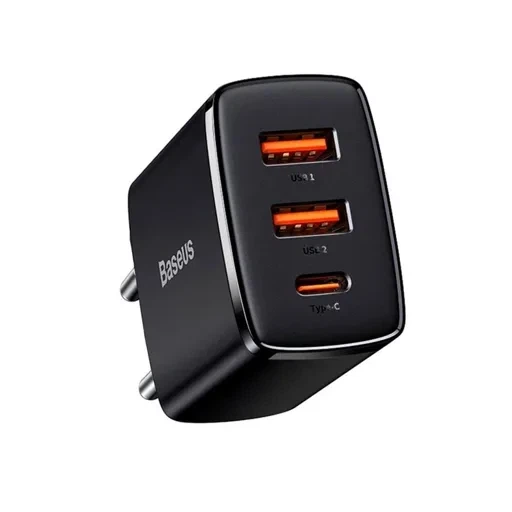 Сетевое зарядное Baseus Compact Quick Charger 2U+C 30W