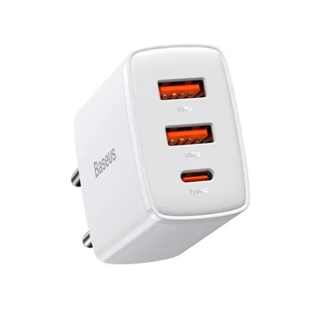 Сетевое зарядное Baseus Compact Quick Charger 2U+C 30W