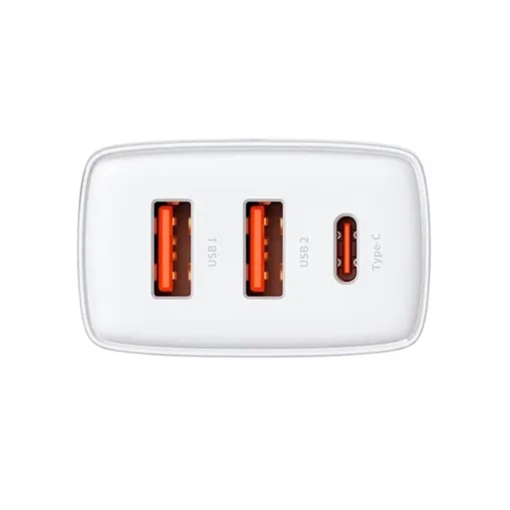 Сетевое зарядное Baseus Compact Quick Charger 2U+C 30W