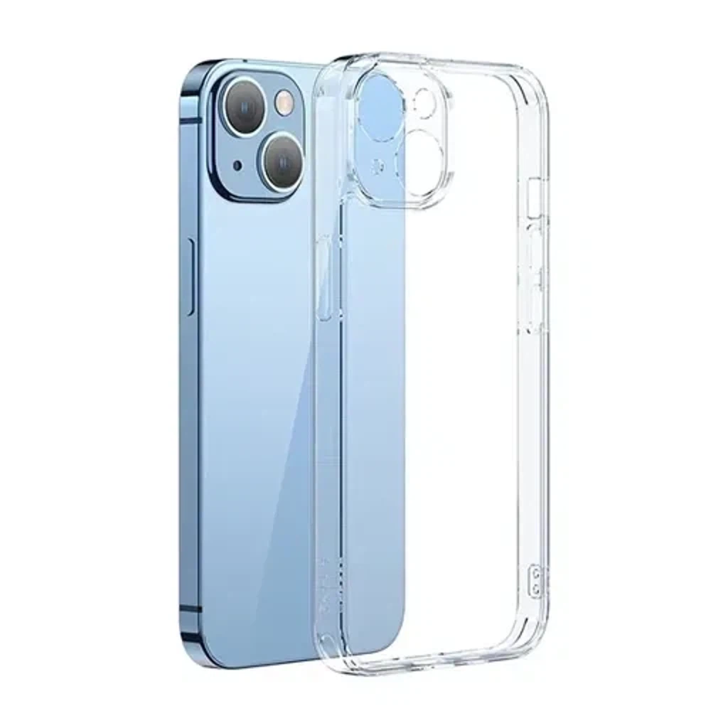 Чехол на Iphone 14 матовый силикон прозрачный Baseus