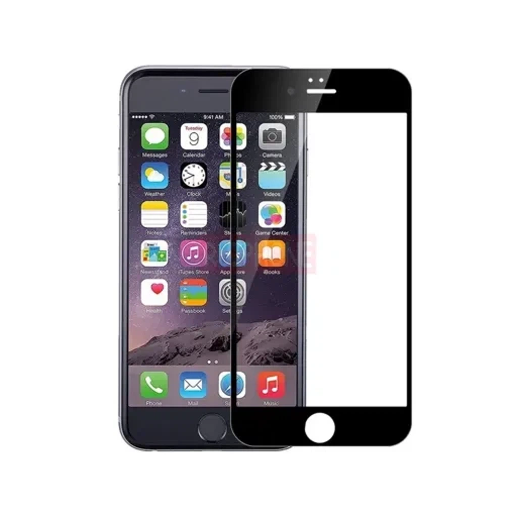 Стекло защитное для iPhone 6-6S (4,7″) (100D черное)