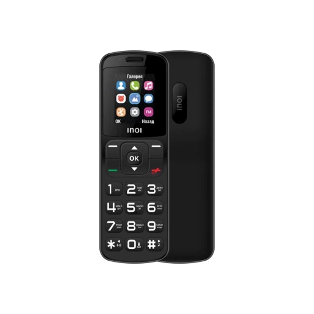 Мобильный телефон INOI 104 +ЗУ WC-111, Black