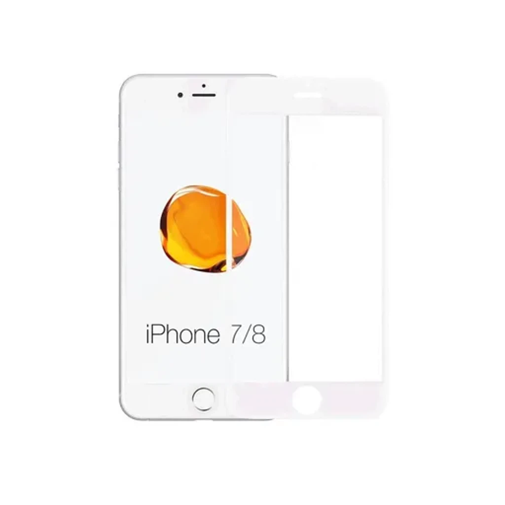 Стекло защитное для iPhone 7-8 (4,7″) (15D белое)