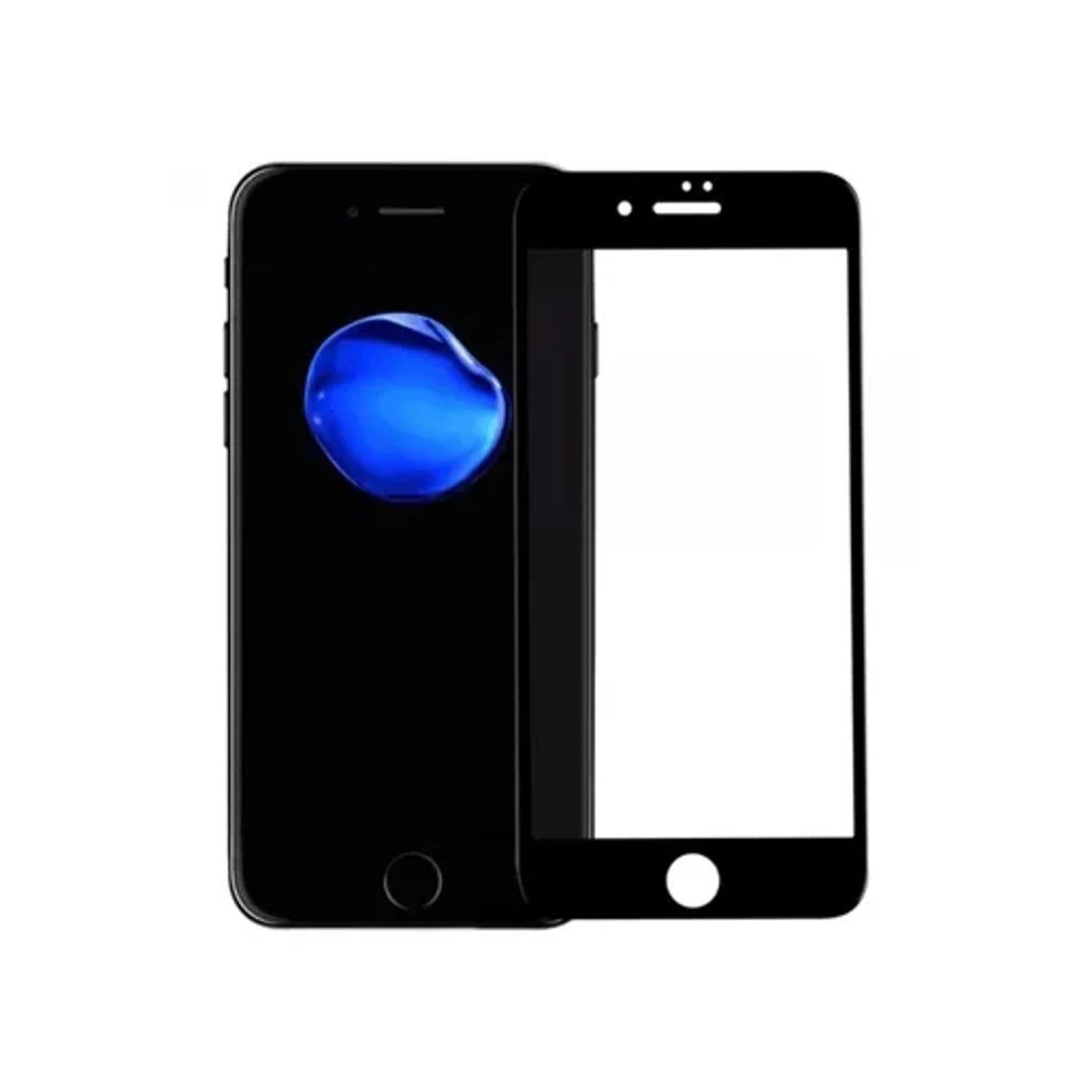 Стекло защитное для iPhone 7-8 Plus (100D черное)