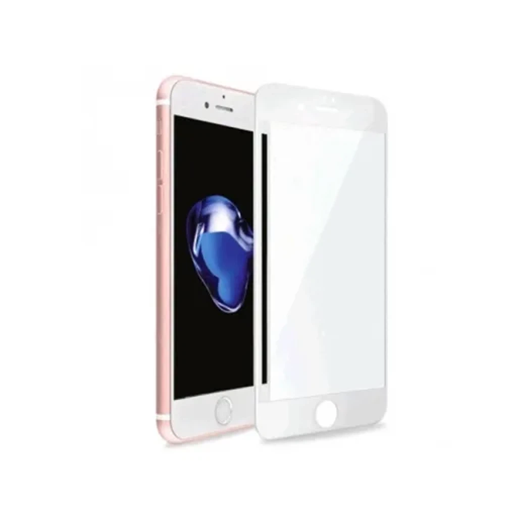 Стекло защитное для iPhone 7-8 Plus (new 6D, белое)