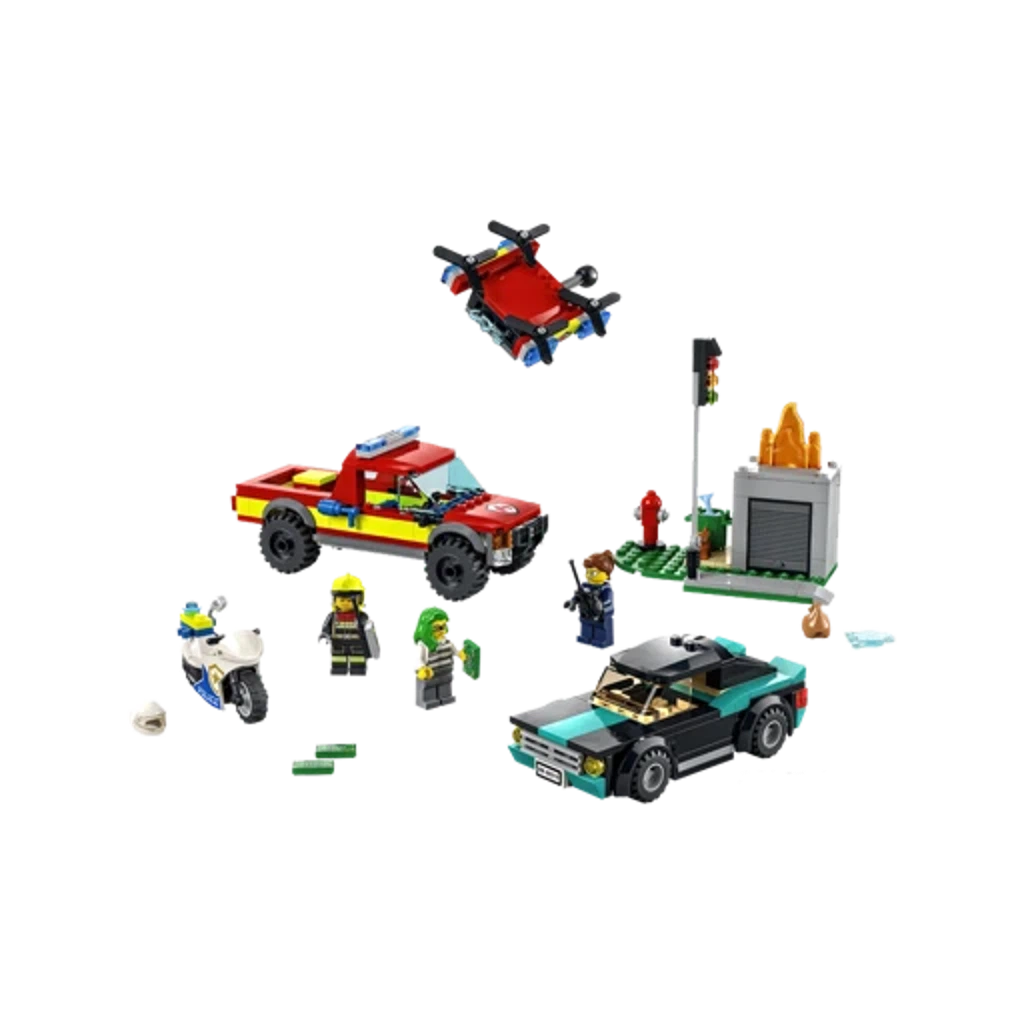 Конструктор LEGO City 60319 Пожарная бригада и полицейская погоня