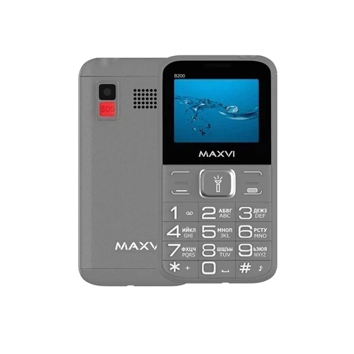 Кнопочный телефон Maxvi B200 (Gray)