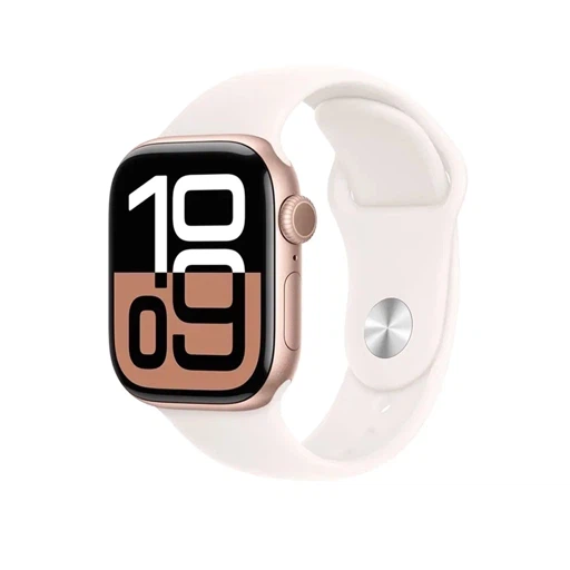 Умные часы Apple Watch Series 10 GPS 42mm Rose Gold Aluminum Case with Light Blush Sport Band - S/M (MWWH3)