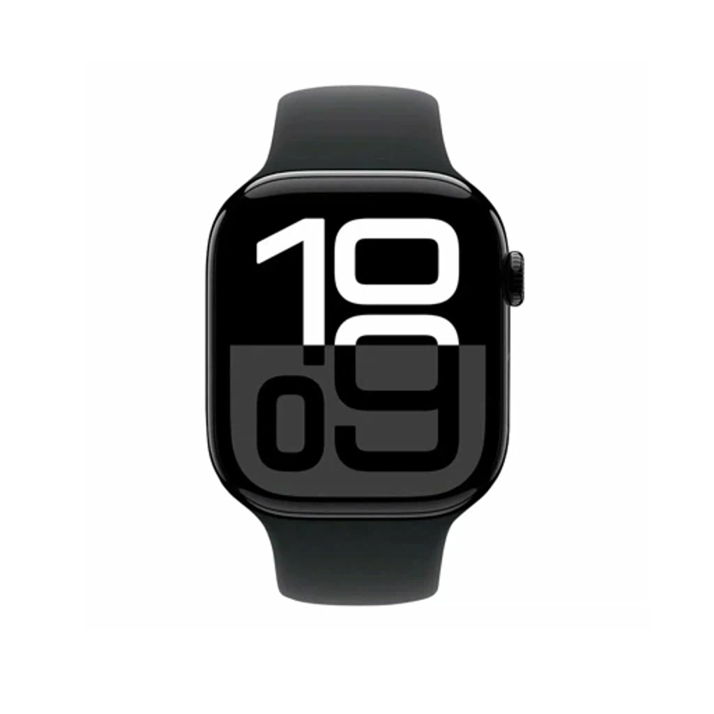 Умные часы Apple Watch Series 10 GPS 46mm Jet Black Aluminum Case with Black Sport Band - M/L (MWWQ3)