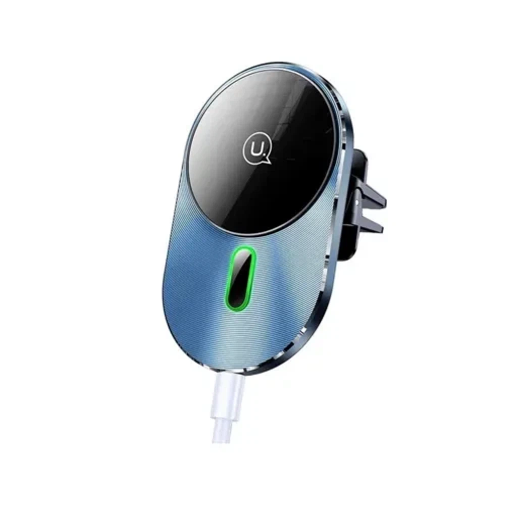 Автомобильный держатель с беспроводной зарядкой USAMS Wireless Charger Magnetic Car Holder CD170DZ01