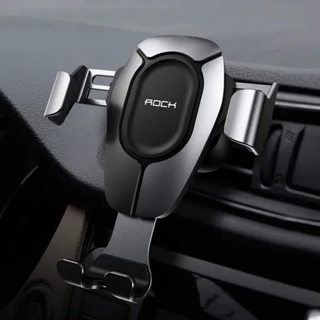 Автомобильный держатель ROCK Gravity Air Vent Car Mount Pro Business Edition Silver RPH0896