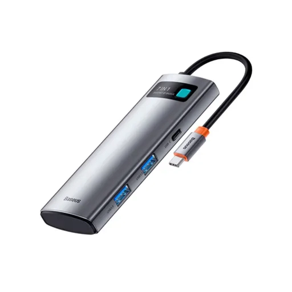 USB-хаб Baseus Metal Gleam Series 5-in-1 Type-C Docking Station