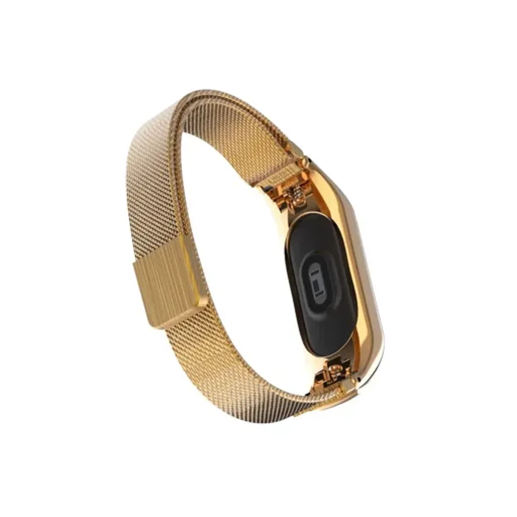 Миланский ремешок для Xiaomi Mi Band 3-4 Gold