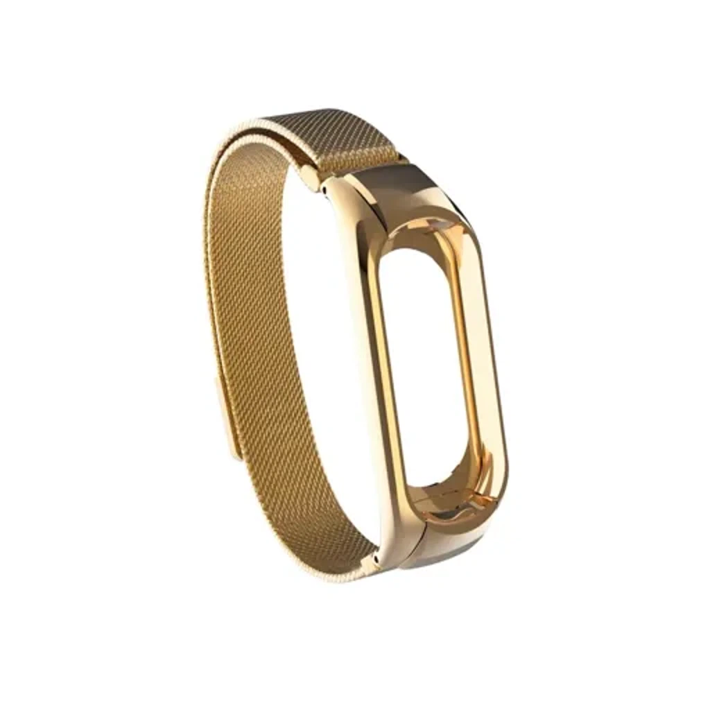 Миланский ремешок для Xiaomi Mi Band 3-4 Gold
