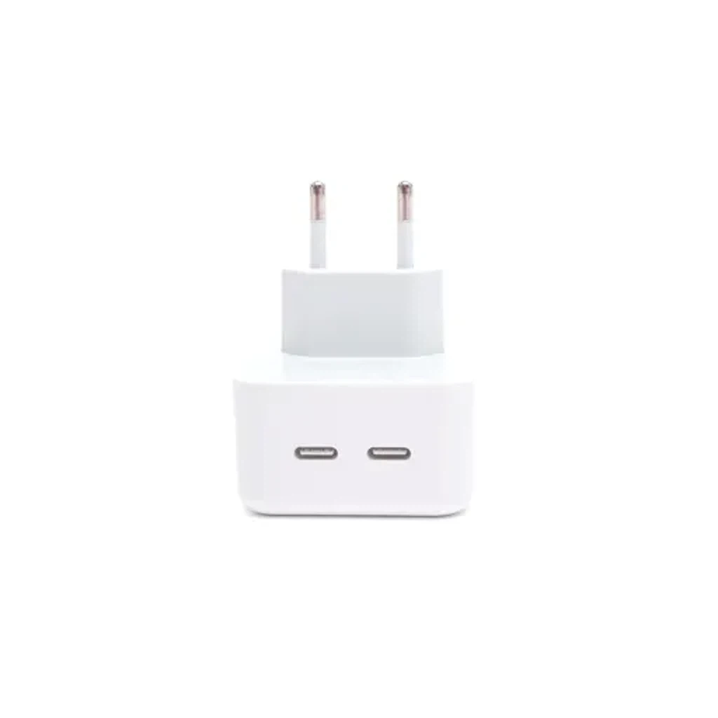 Компактный адаптер питания с двумя портами USB-C мощностью 35W USB-C+C Power Adapter