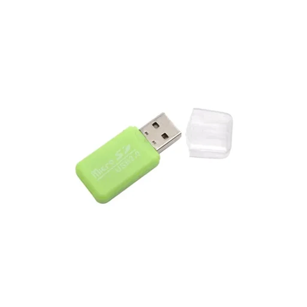 MicroSD card reader, адаптер для USB Зеленый
