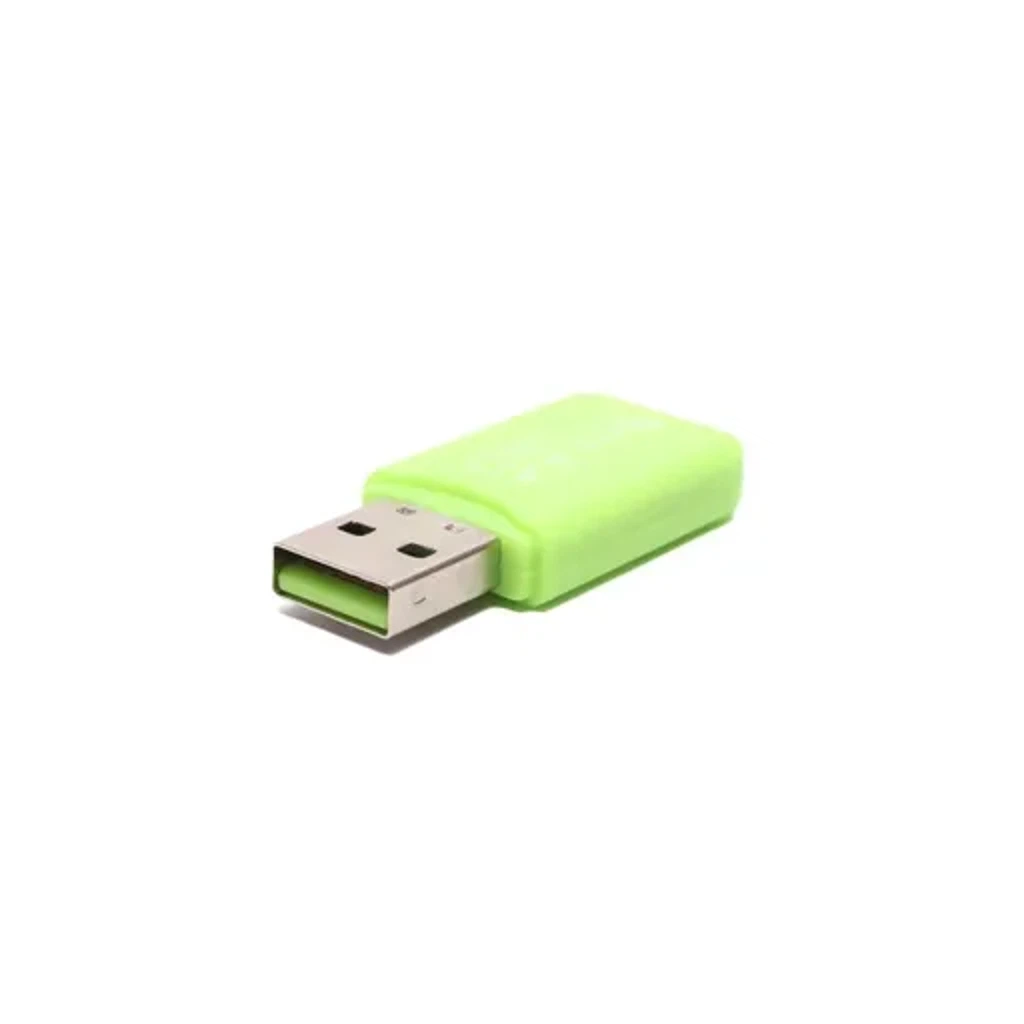 MicroSD card reader, адаптер для USB Зеленый