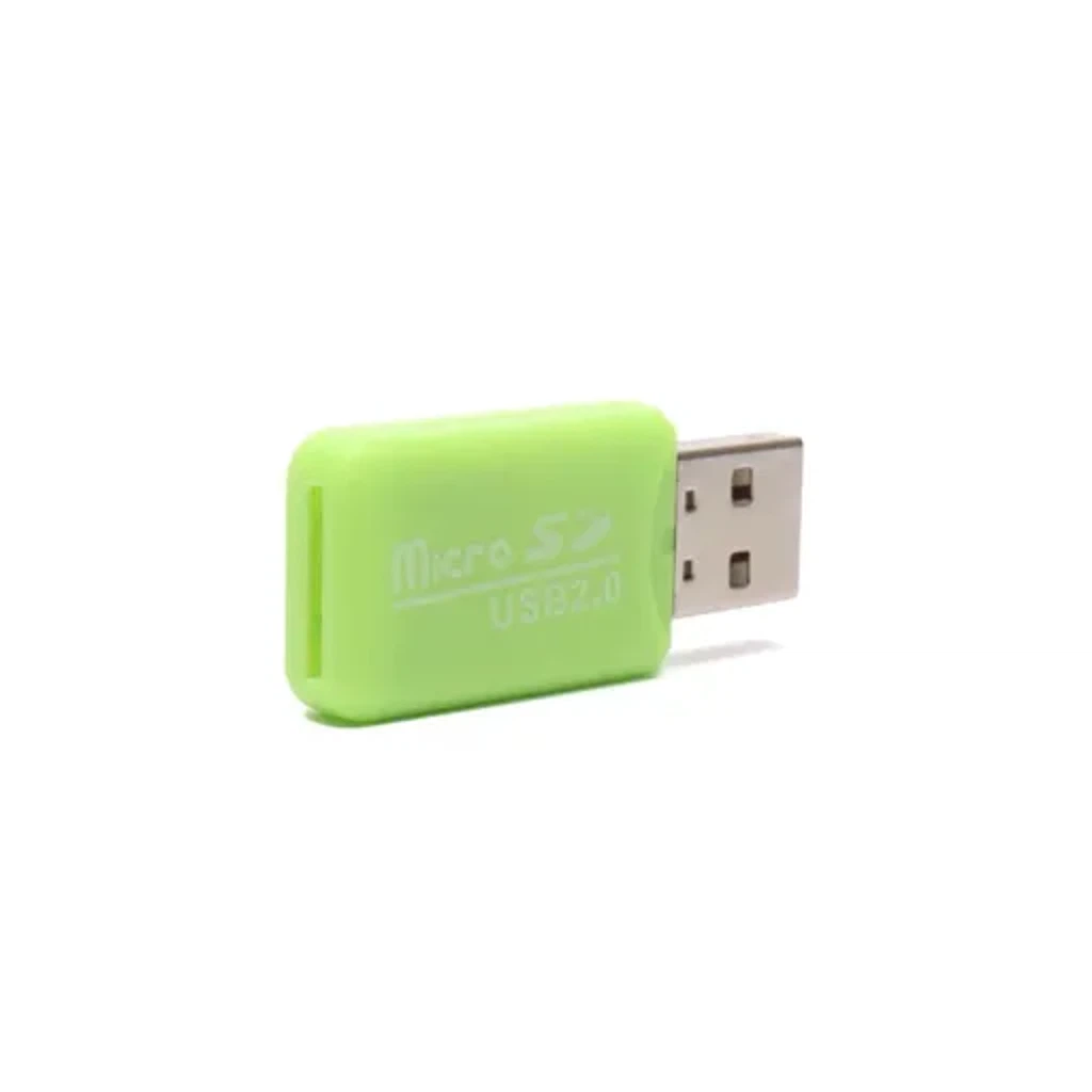 MicroSD card reader, адаптер для USB Зеленый