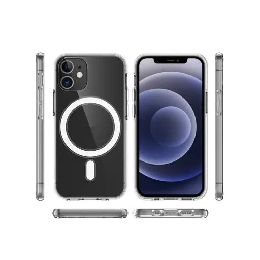 Чехол Clear Case Acryl MagSafe для iPhone12-12 Pro прозрачный, премиум качество